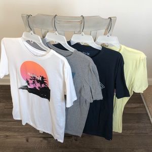 Hurley t shirt lot- 4 worn once- Medium